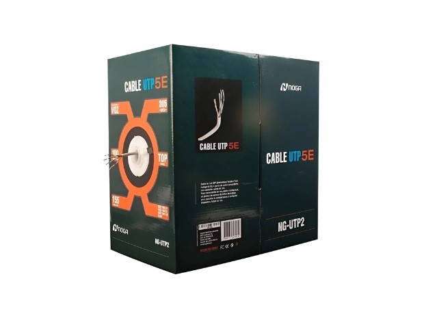 &u+ ROLLO CABLE DE RED UTP NOGA CAT 5 305 MTS